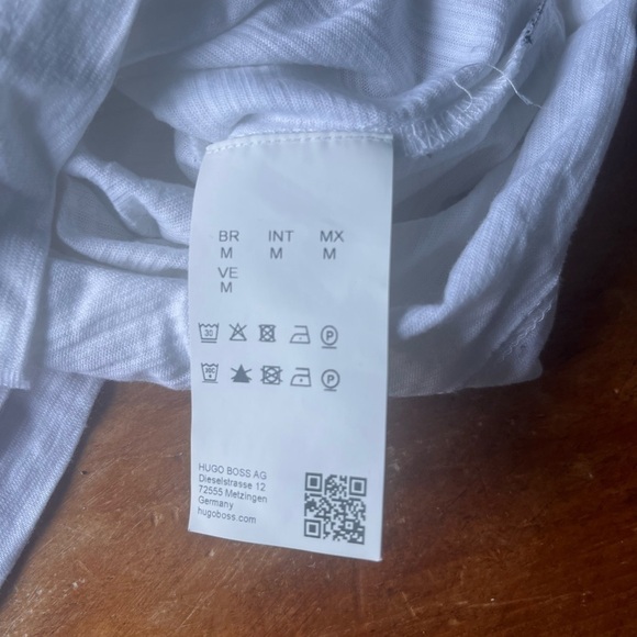 HUGO Boss beige long sleeve shirt size medium - Picture 5 of 7